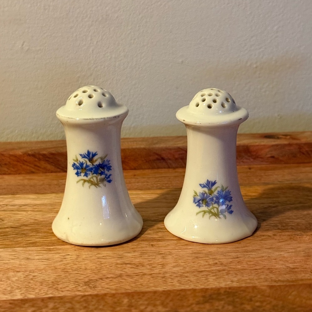 Vintage set of Victoria Czechoslovakia salt&pepper shakers